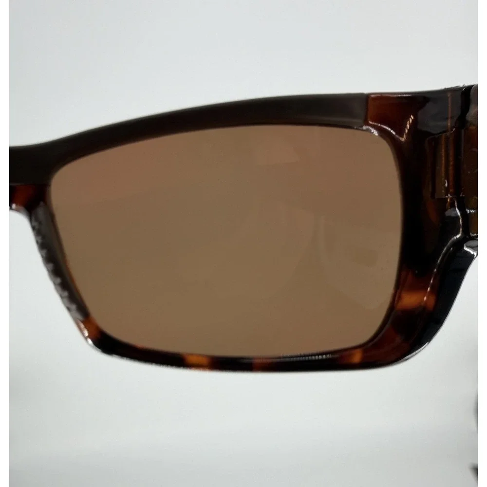 Bollé Guide 11605 Polarized Sunglasses Brown Tortoise Wraparound Frames